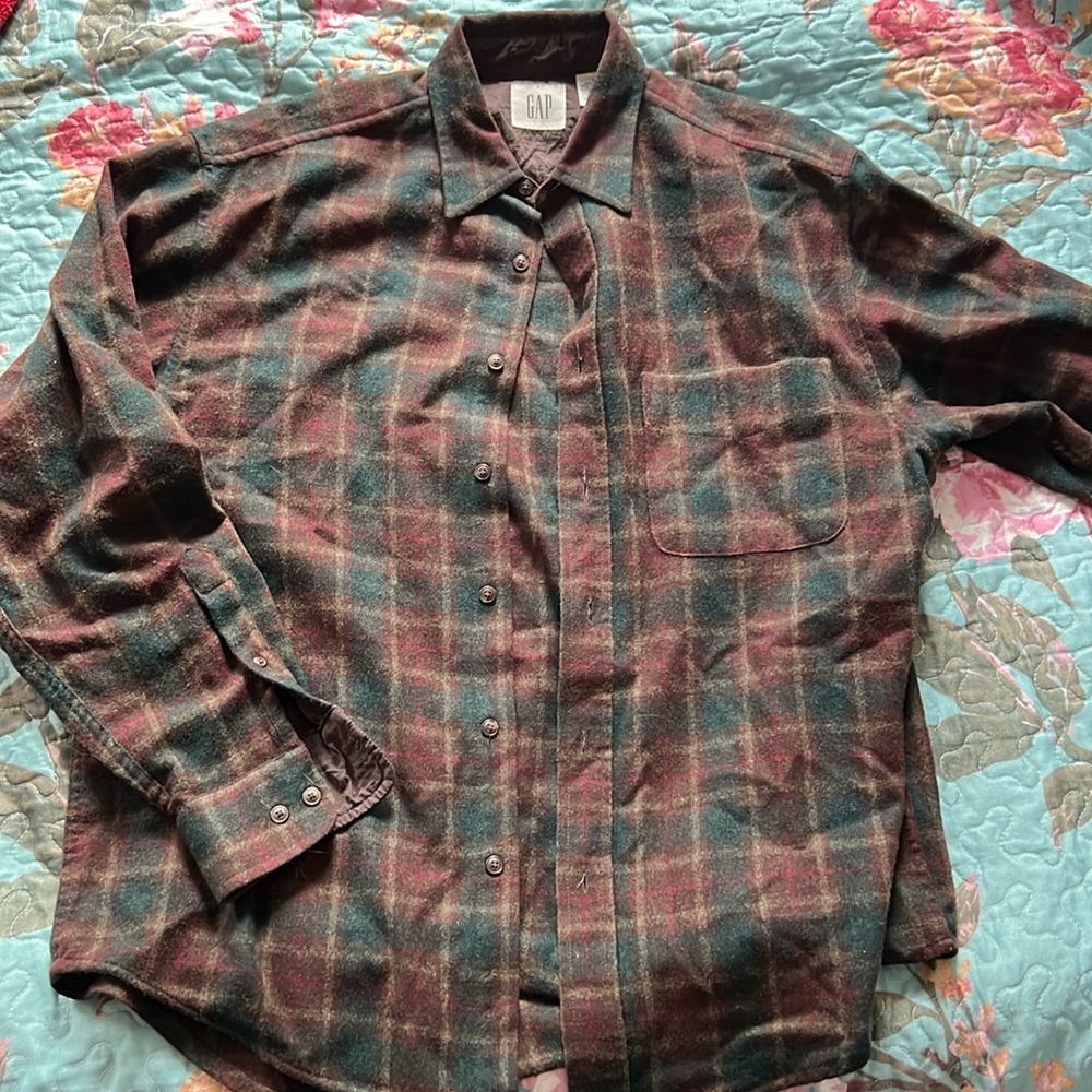Men’s Gap wool button down flannel
